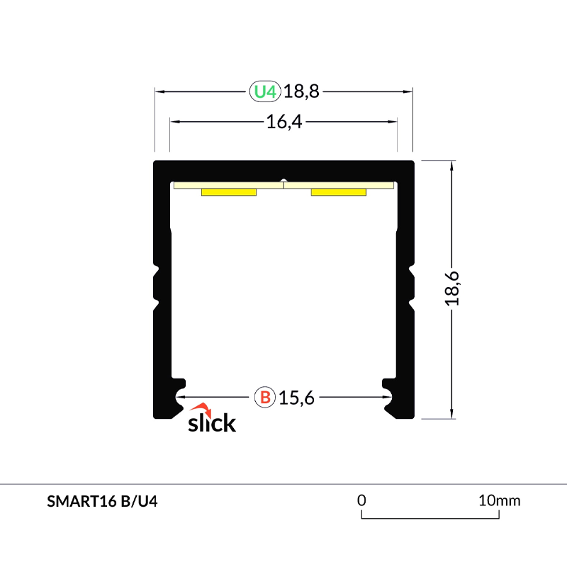 PROFIEL SMART | 16MM | 2M