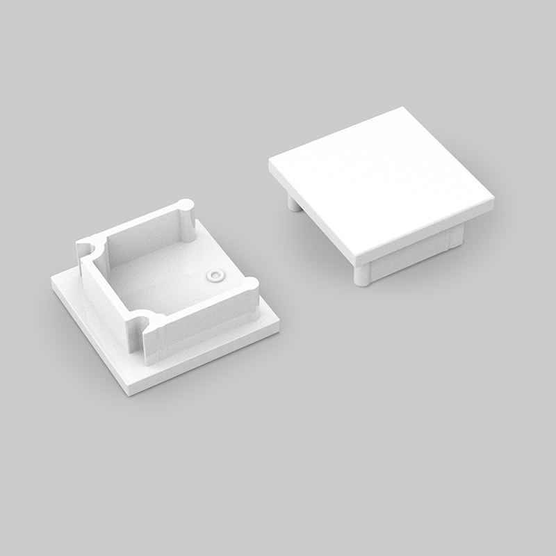 END CAP ZONDER KABELOPENING | SMART | 16MM | WIT | 20 STUKS