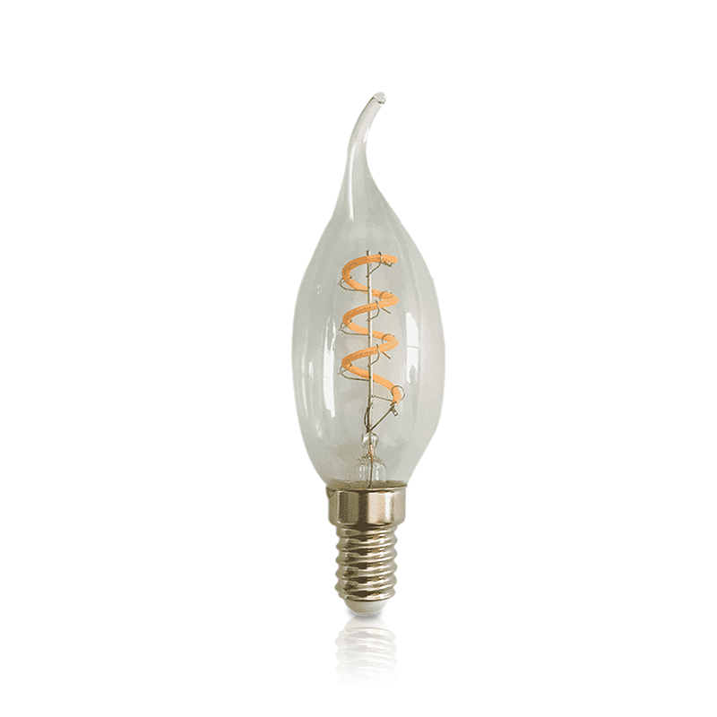 LED FILAMENT | E14 | LED KAARSLAMP | TIP | DIMBAAR | CLEAR | 4W