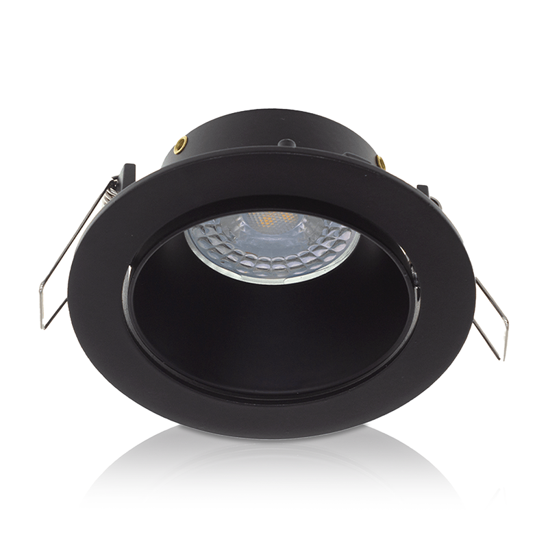 LED GU10 INBOUW ARMATUUR SALACIA KANTELBAAR ZWART L