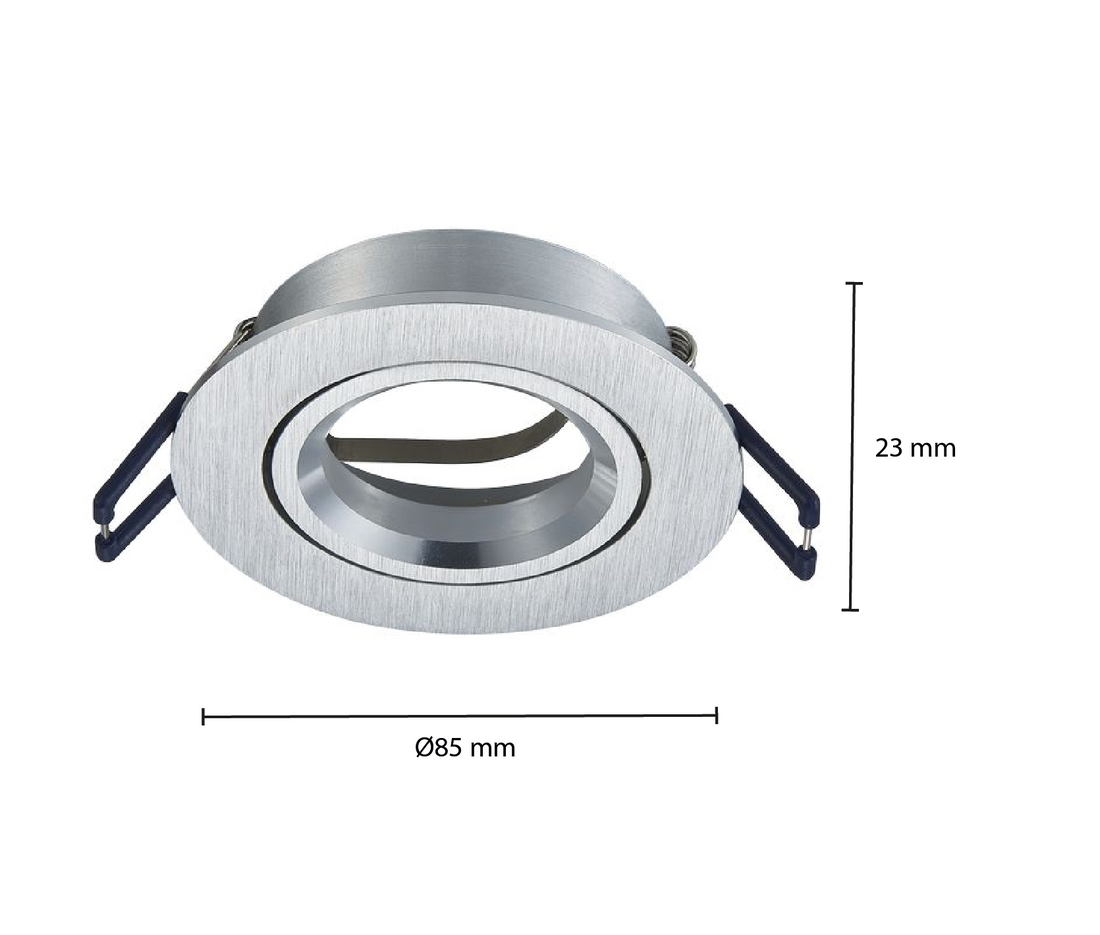 inbouw armatuur zilver gu10 kantelbaar