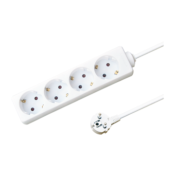 QUADRUPLE TABLE SOCKET | 3M | WHITE