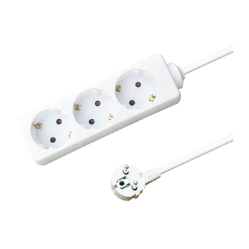 DRIEVOUDIGE TAFELCONTACTDOOS | WIT