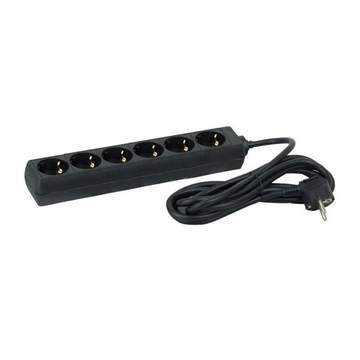 SIX-WAY TABLE SOCKET | BLACK