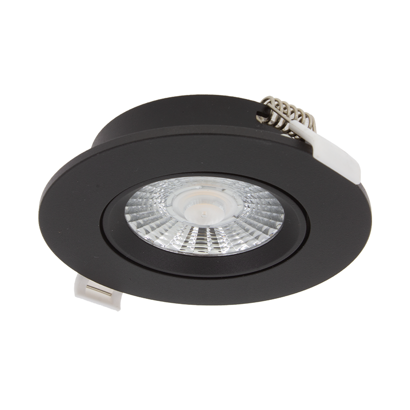 LED RECESSED SPOTLIGHT HYDRA SLIM-FIT 6W DIM BLACK