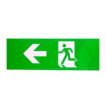 EMERGENCY LIGHTING STICKER LEFT 300x100mm