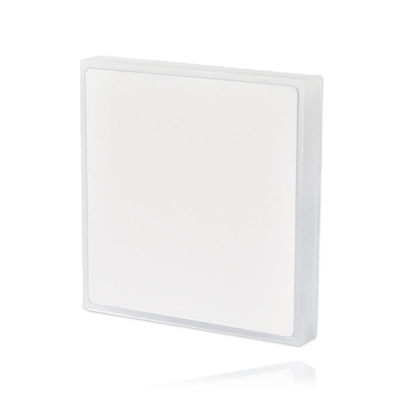 lamp trap opzetstuk wit vierkant