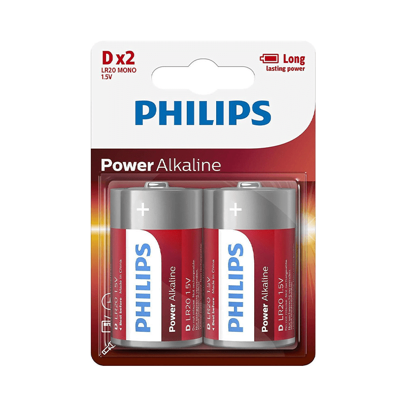PHILIPS | POWER | ALKALINE | D BATTERIJ