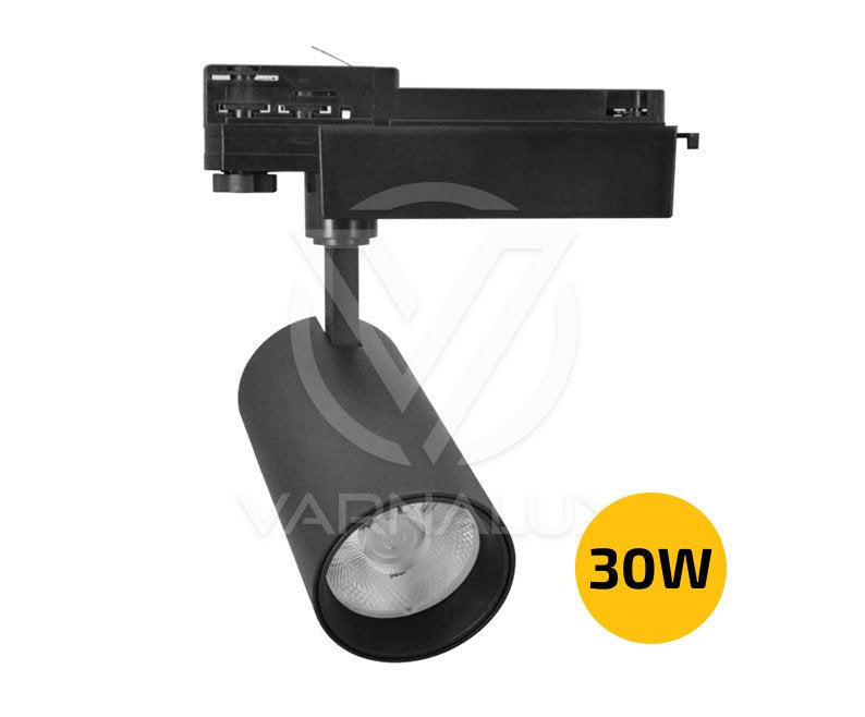 Varnalux LED Tracklight 30W OSRAM driver and Philips chip, black