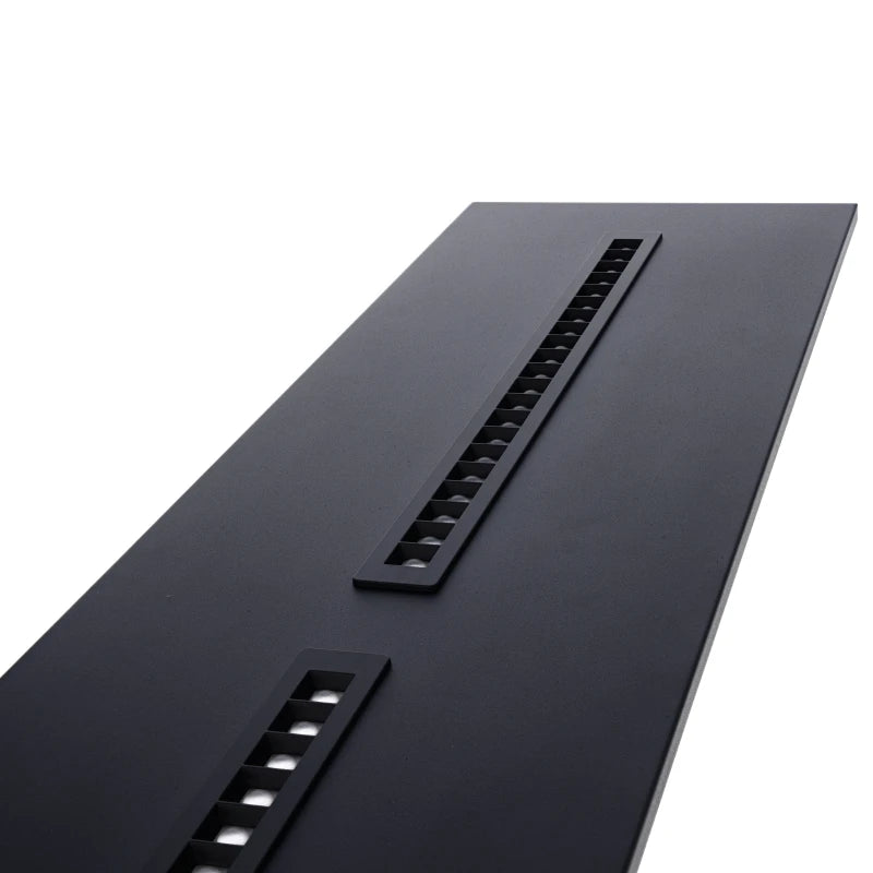 811570 | LED LOUVRE PANEEL | KASTRA | 120X30CM | 36W | CCT-SWITCH | ZWART