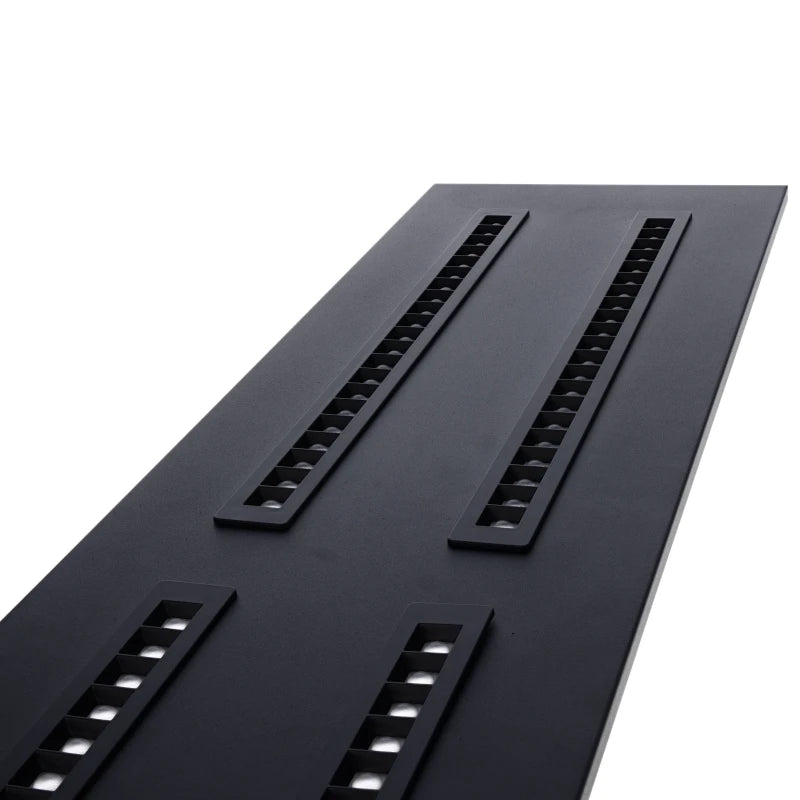 811617 | LED LOUVRE PANEEL | NOVA | 120X30CM | 36W | CCT-SWITCH | ZWART