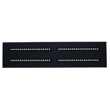 811617 | LED LOUVRE PANEEL | NOVA | 120X30CM | 36W | CCT-SWITCH | ZWART