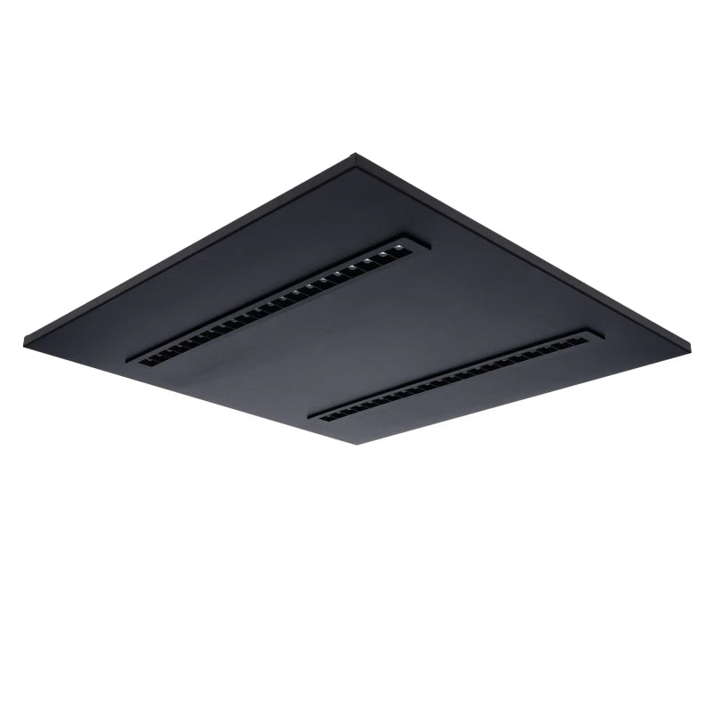 811563 | LED LOUVRE PANEEL | KASTRA | 60X60CM | 36W | CCT-SWITCH | ZWART