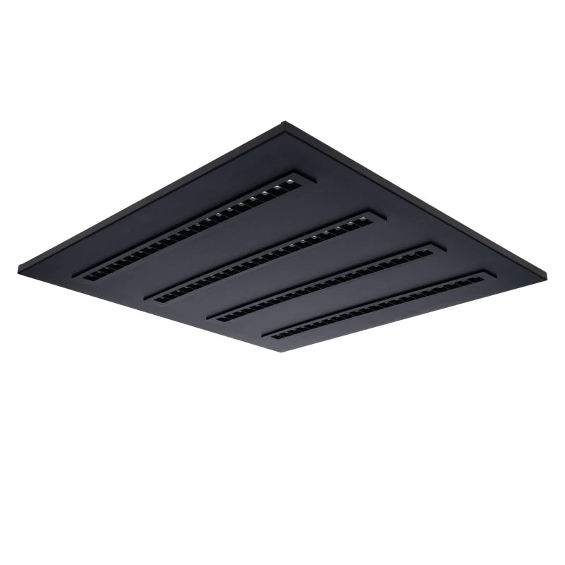 811600 | LED LOUVRE PANEEL | NOVA | 60X60CM | 36W | CCT-SWITCH | ZWART