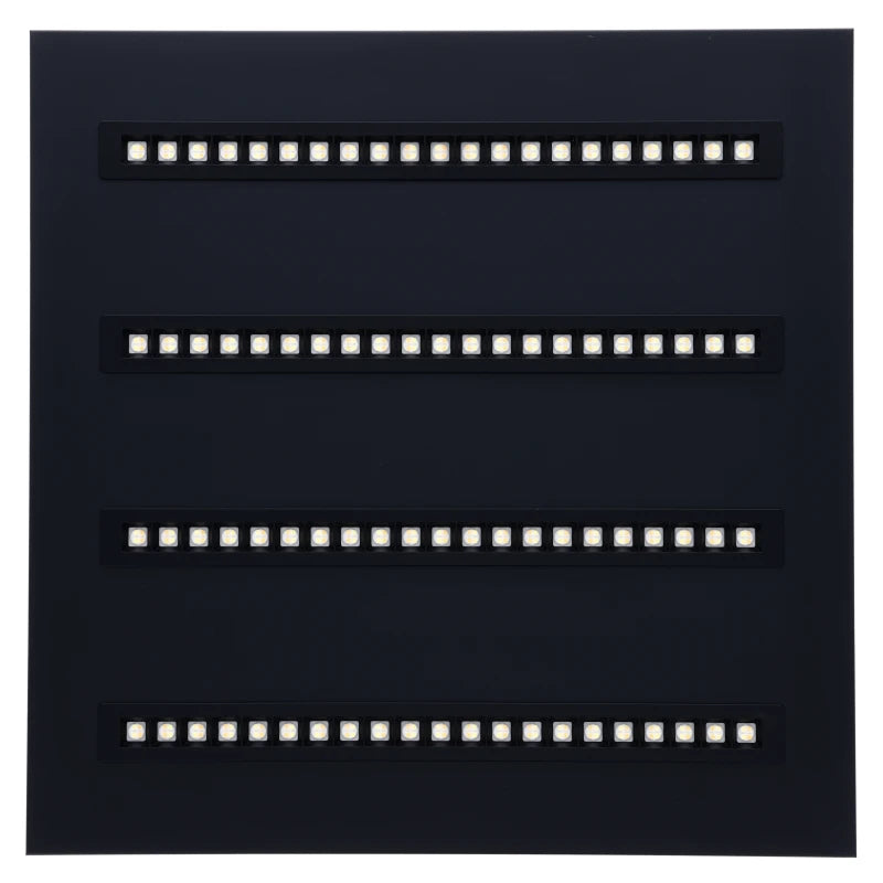 811600 | LED LOUVRE PANEEL | NOVA | 60X60CM | 36W | CCT-SWITCH | ZWART