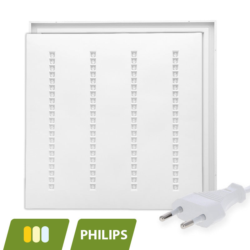 LOUVRE LED PANEEL | NOVA WIT | 60X60CM | 30W | CCT-SWITCH | MET EUROSNOER