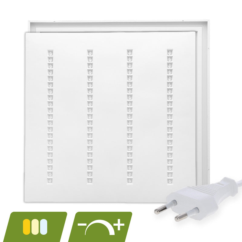 LOUVRE LED PANEEL | NOVA WIT | 60X60CM | 30W | DIMBAAR | CCT-SWITCH | MET EUROSNOER