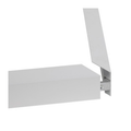 OPBOUW CLICKFRAME | 120X30 | WIT | BACK- EN SIDE-LIT