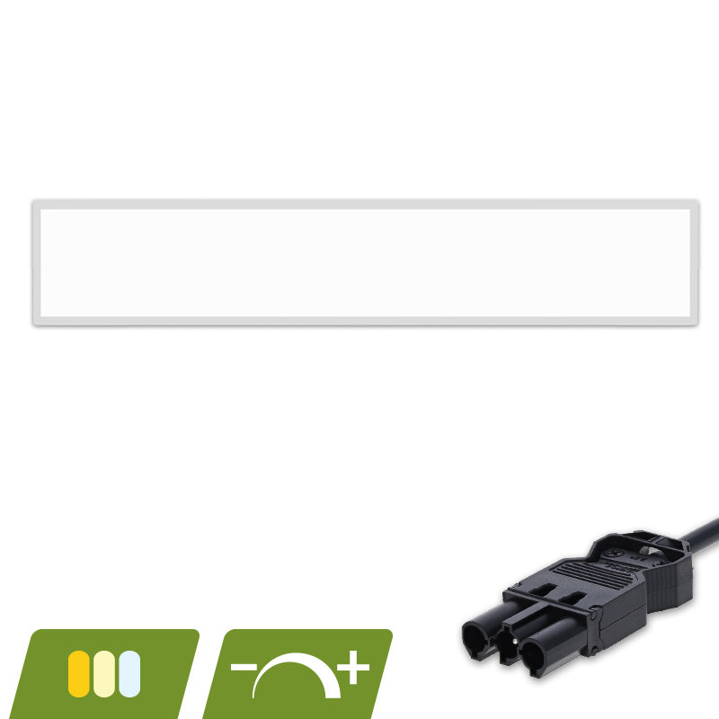 BACK-LIT LED PANEEL | PONTUS | 150X30CM | 30W | DIMBAAR | CCT-SWITCH | MET 3-SWP SNOER