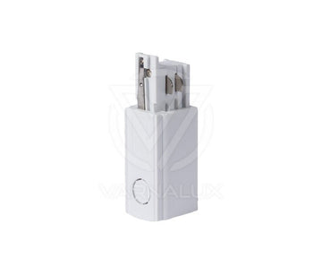Varnalux Power supply connector of 4 wired 3-phase track rail white