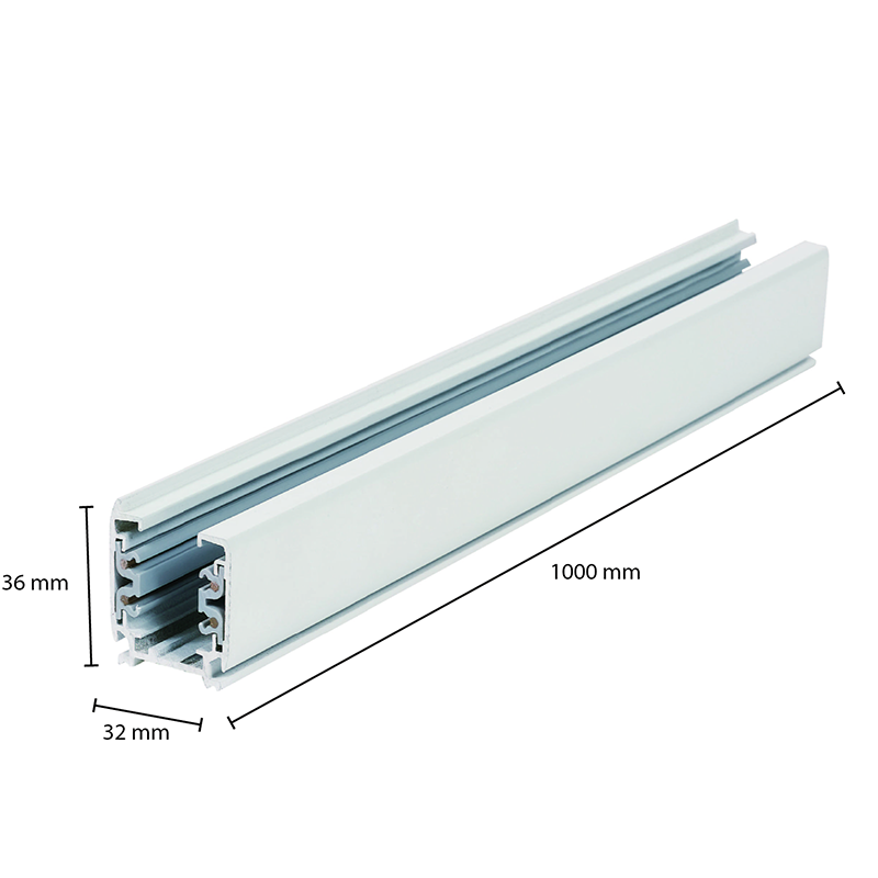 3-FASE RAIL | 100CM | WIT