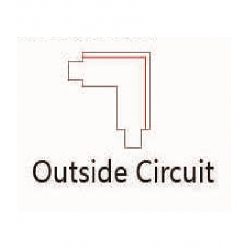 1 fase rail bocht accessoire wit