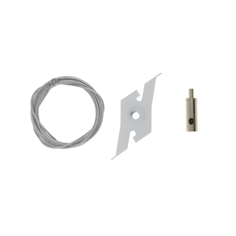 PENDELSET CLIP | 2 METER | WIT | VOOR 3-FASE RAILS