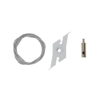 PENDELSET CLIP | 2 METER | WIT | VOOR 3-FASE RAILS