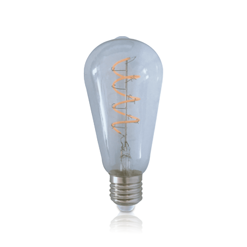 LED FILAMENT E27 EDISON DIMBAAR CLEAR 4W