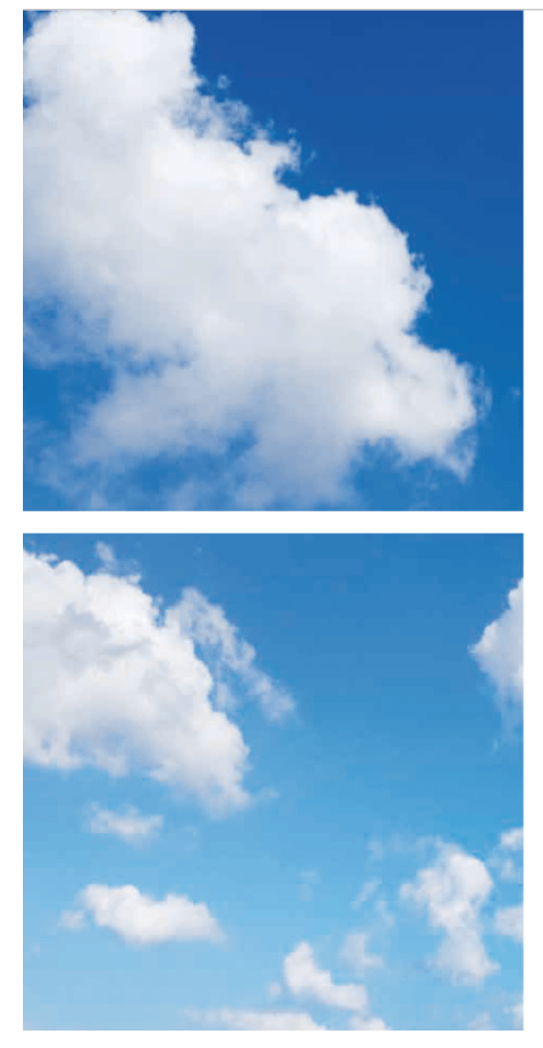PHOTO PRINT IMAGE OF A CLOUD | DIVIDED OVER 2 PANELS | 595 X 595MM