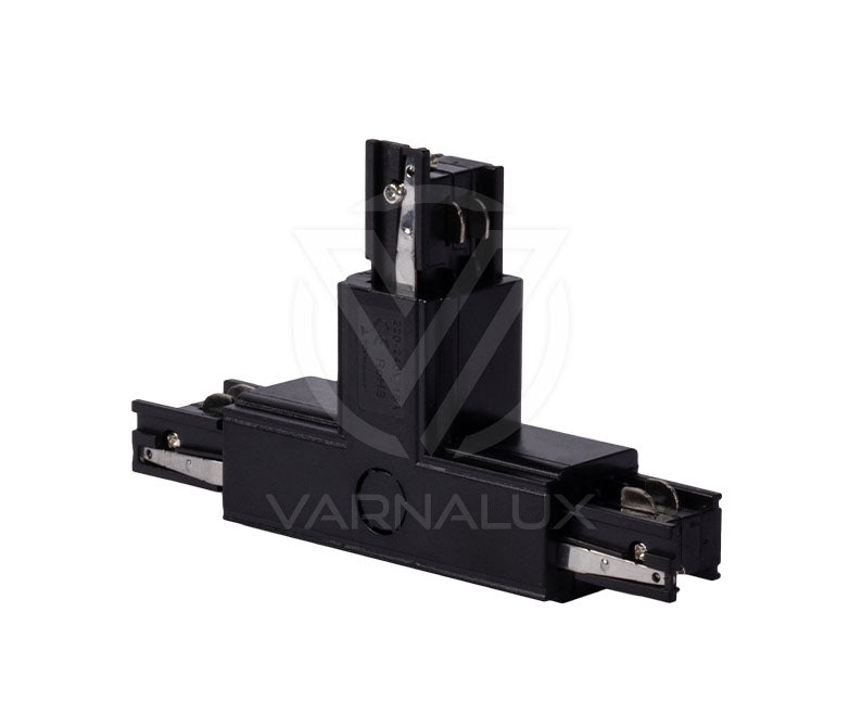 "T" shape square 4 wired 3-phase connector Black