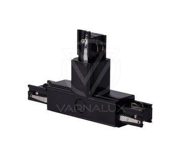Varnalux "T" shape square 4 wired 3-phase connector Black
