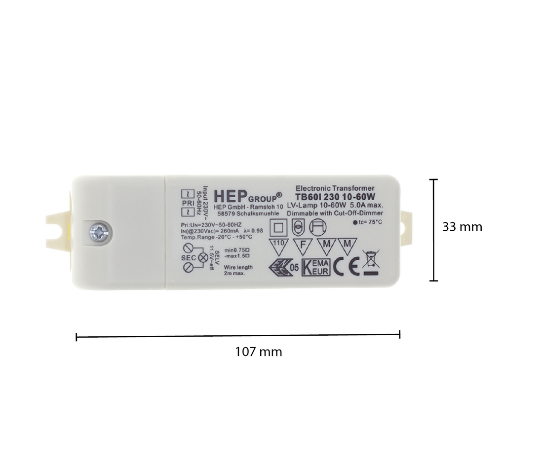 HEP DRIVER | DIMMABLE | 260mA | 10-60W