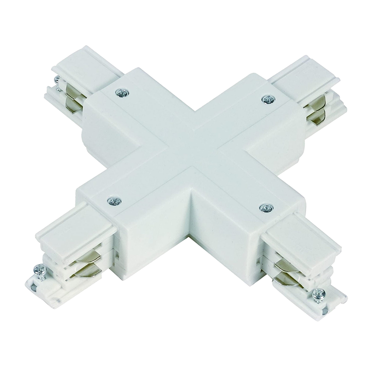 1 fase spanningsrail x-connector wit