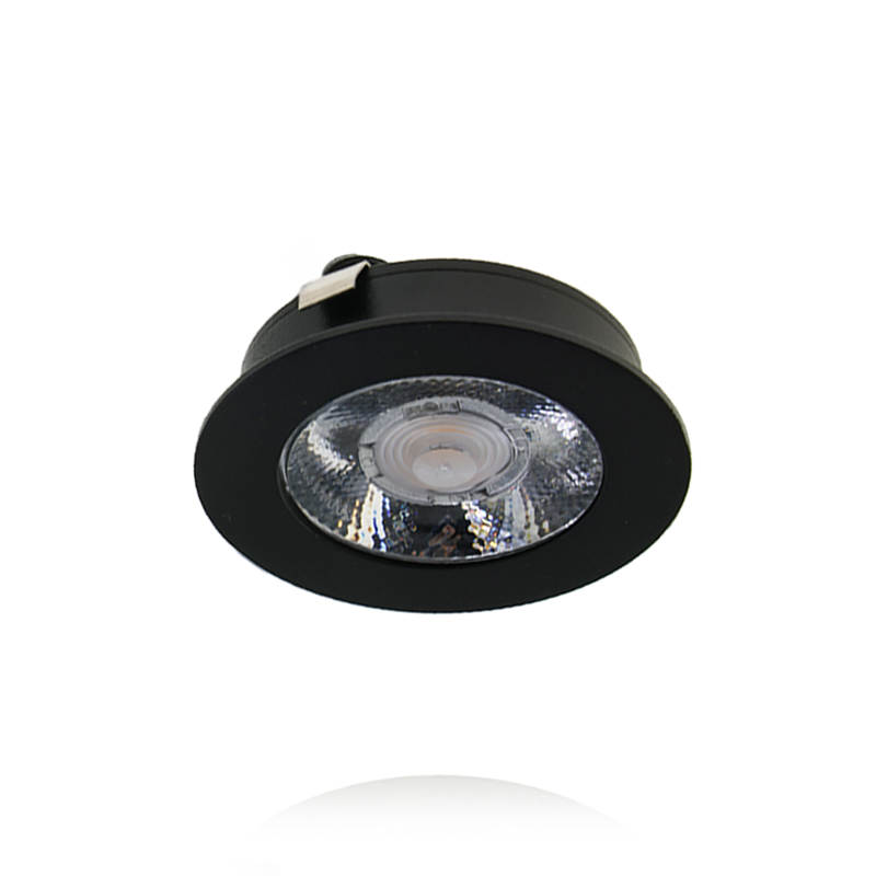 LED MEUBELSPOT | BASTON | 3W | 12V(DC) | IP44 | ZWART | 14MM HOOG