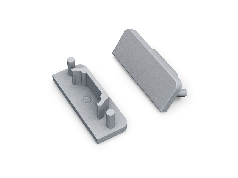 END CAP ZONDER KABELOPENING | SURFACE 14MM | 20 STUKS