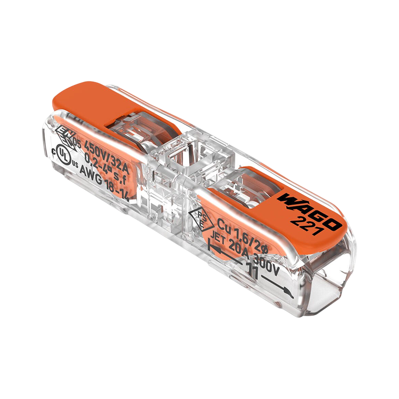 WAGO® DOORVOERLASKLEM | 1 DRAAD | 0.2-4.0MM² | PER 60 STUKS