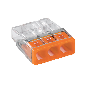 WAGO® LASKLEM | 3 DRADEN | 0.2-2.5MM² | PER 100 STUKS