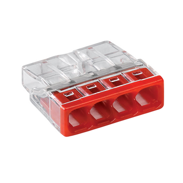 WAGO® LASKLEM | 4 DRADEN | 0.2-2.5MM² | PER 100 STUKS