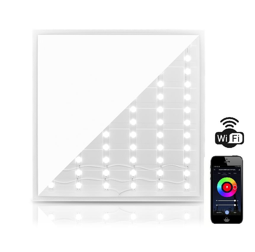 SMART LED PANEEL 60x60 | WIFI | 36W | RGB+CCT 3000-6000K | DIMBAAR