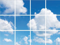 FOTOPRINT afbeelding wolk verdeeld over 12 panelen 595 x 595 mm-0